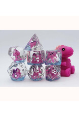 Foam Brain Games Foam Brain Games RPG Dice (7) Pink T-Rex
