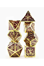 Foam Brain Games Foam Brain Games Metal RPG Dice (7) Royal Amethyst Sword