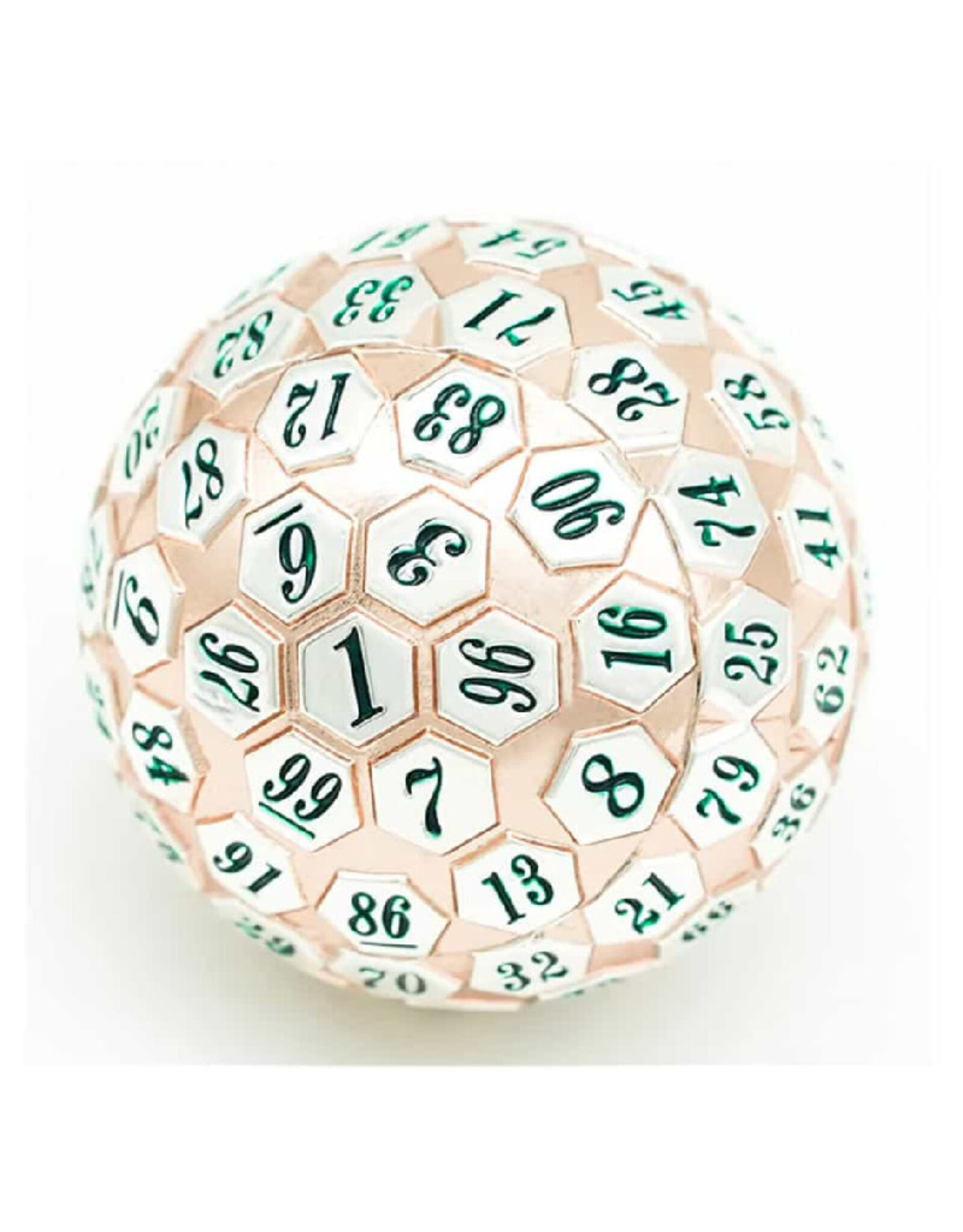 Misc Foam Brain Games D100 Rose Gold and Silver
