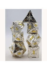 Misc FOAM BRAIN GAMES: CROSSED SWORDS: METAL RPG DICE SET: HOLY SWORD