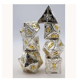Misc FOAM BRAIN GAMES: CROSSED SWORDS: METAL RPG DICE SET: HOLY SWORD