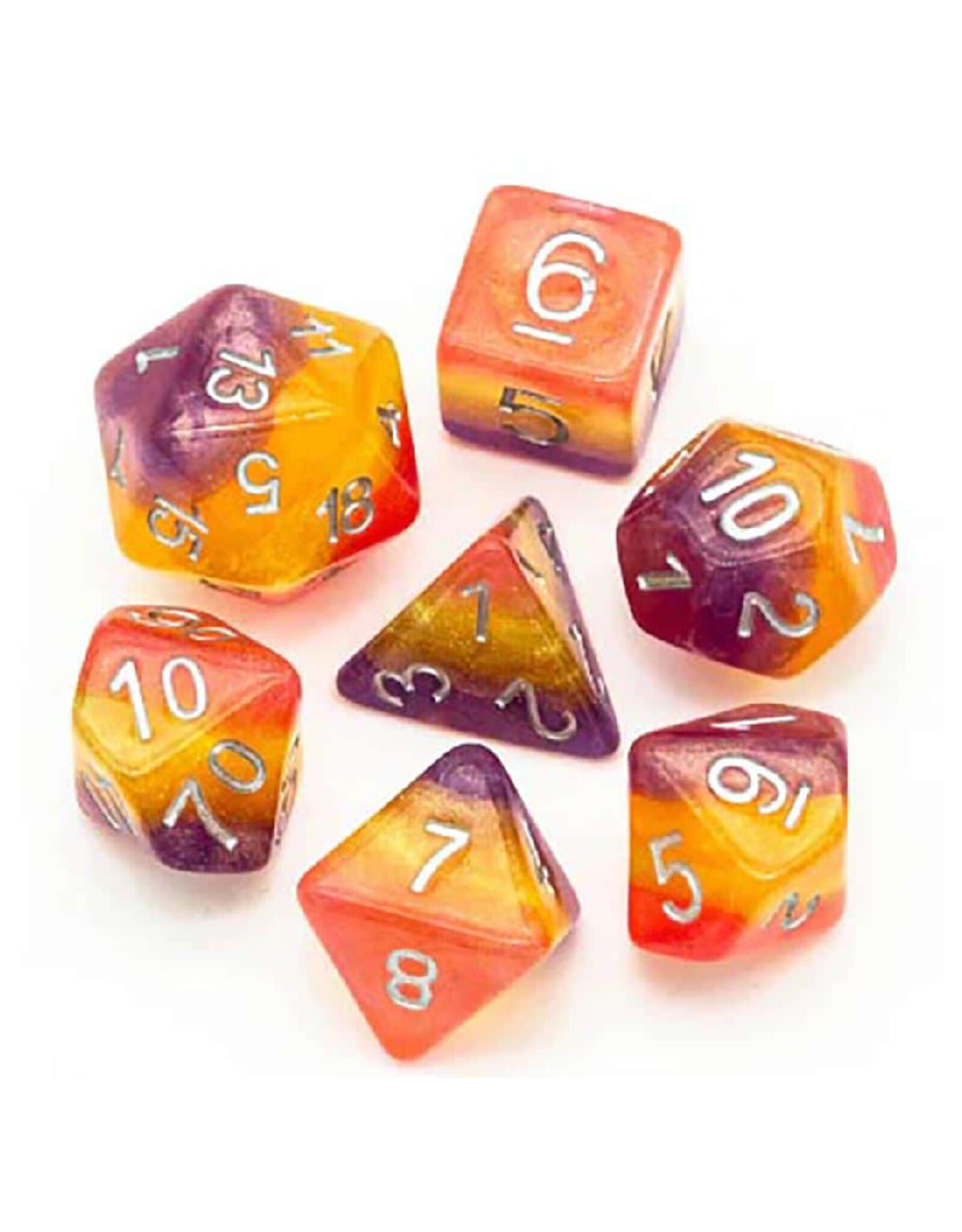 Misc Foam Brain Games RPG Dice (7) Wyldfire