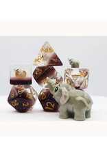 Misc Foam Brain Games Polyhedral Dice (7) Elephant