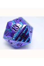 Misc FOAM BRAIN GAMES: 35MM METAL D20: PURPLE WITH BLUE MICA