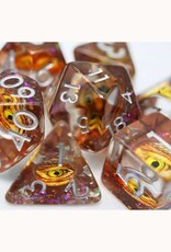 Misc FOAM BRAIN GAMES: RPG DICE SET: GOLDEN DRAGON EYE