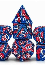 Misc FOAM BRAIN GAMES: DRAGON SCALE: METAL RPG DICE SET: CORAL REEF