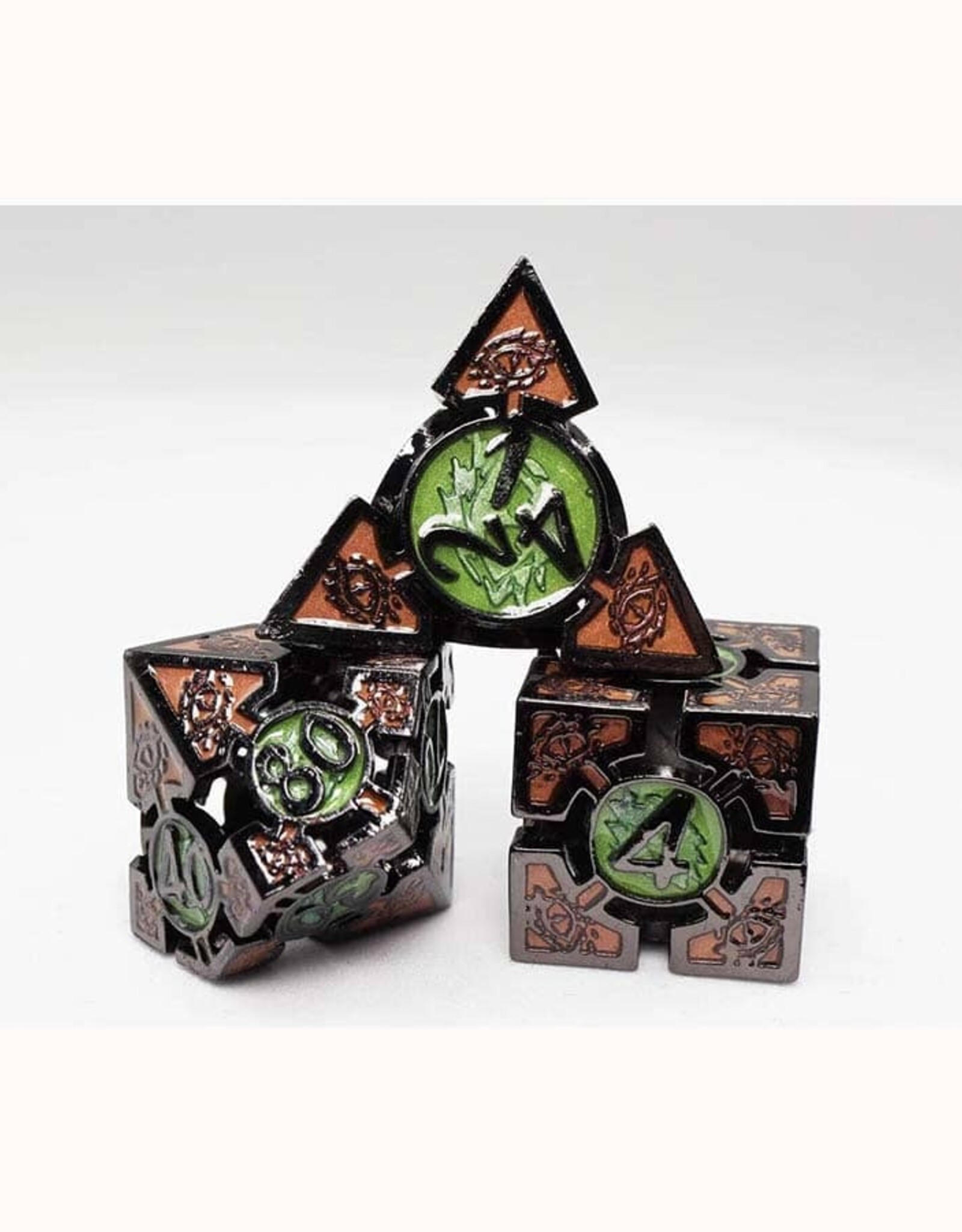 Misc Metal RPG Dice (7) Foam Brain Games Mesmerizing