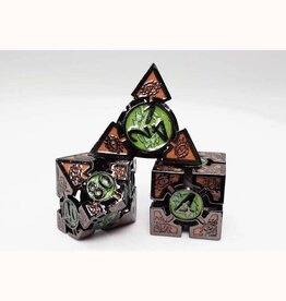 Misc Metal RPG Dice (7) Foam Brain Games Mesmerizing