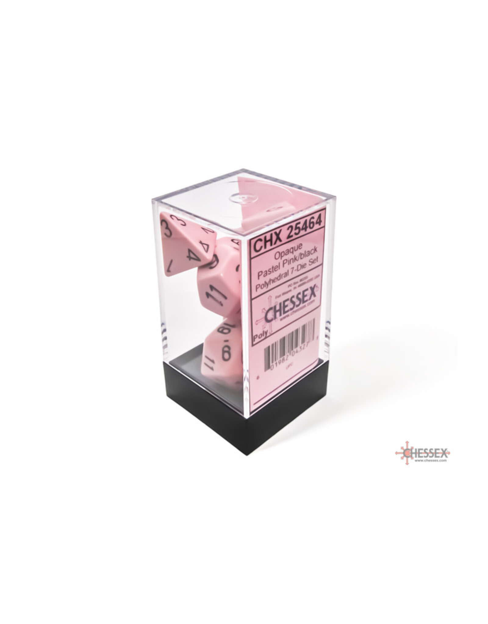 FanRoll Chessex RPG Dice (7)  Pastel Pink