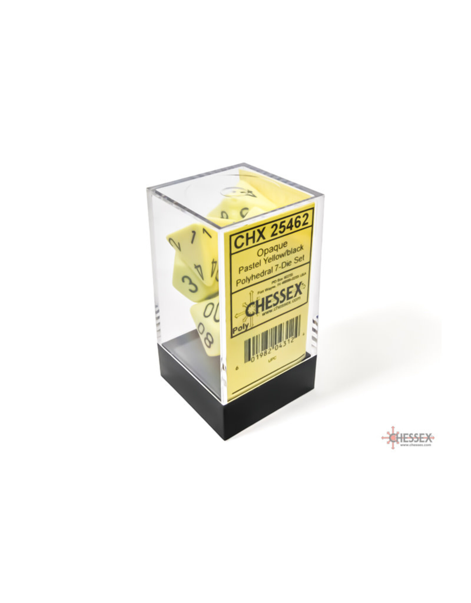 FanRoll Chessex RPG Dice (7)  Pastel Yellow