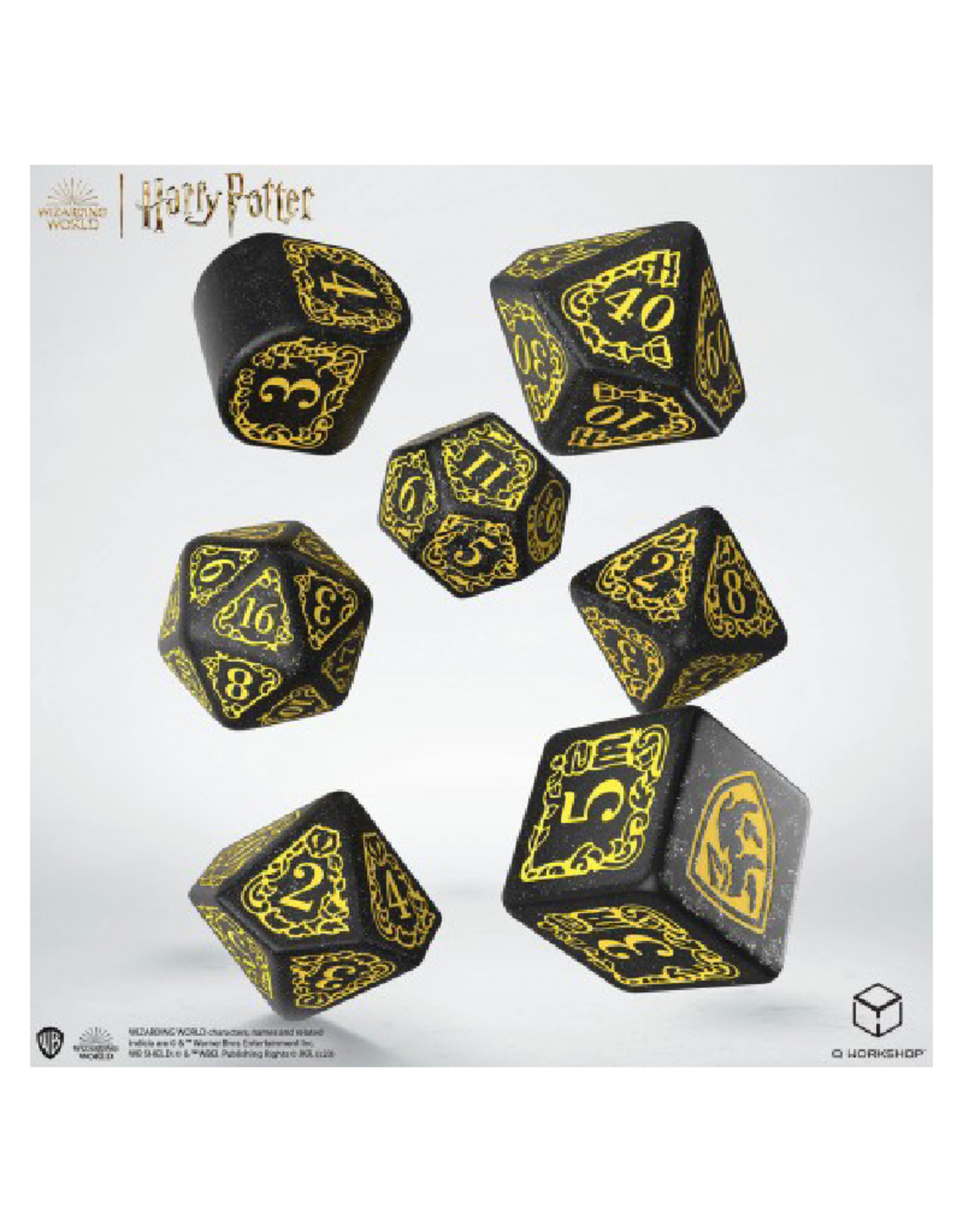 Q Workshop Harry Potter Dice: Hufflepuff Black