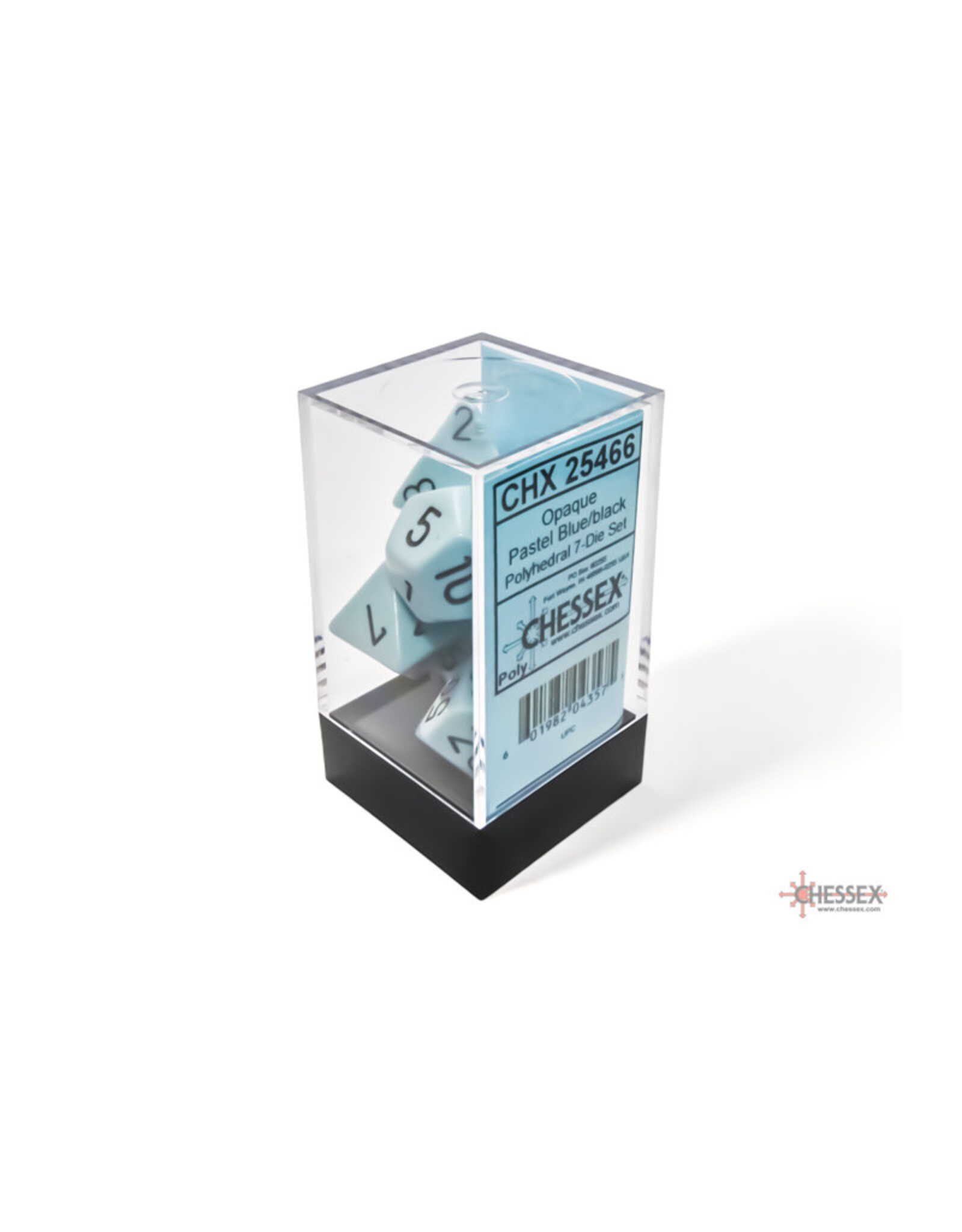 FanRoll Chessex RPG Dice (7) Pastel Blue
