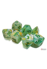 Chessex Polyhedral Dice Set: Marble Green (7)