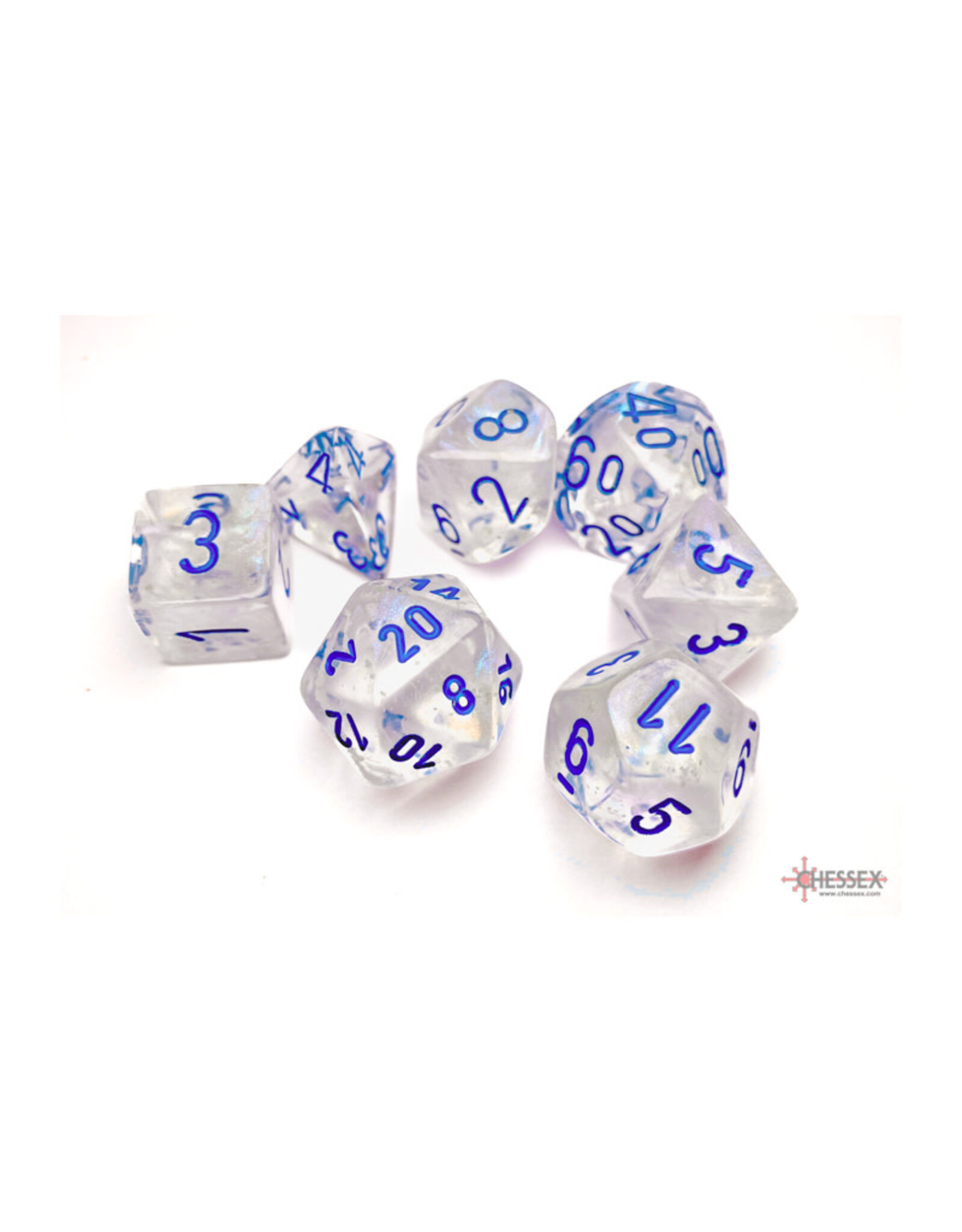 Chessex Chessex RPG Dice (7) Borealis Light Blue Set