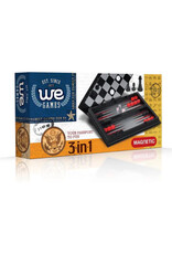 3-in-1 Game Set: 10 Inch Magnetic Board