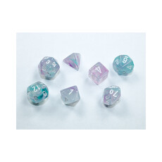 Chessex Mini Chessex RPG Dice (7) Wisteria with White