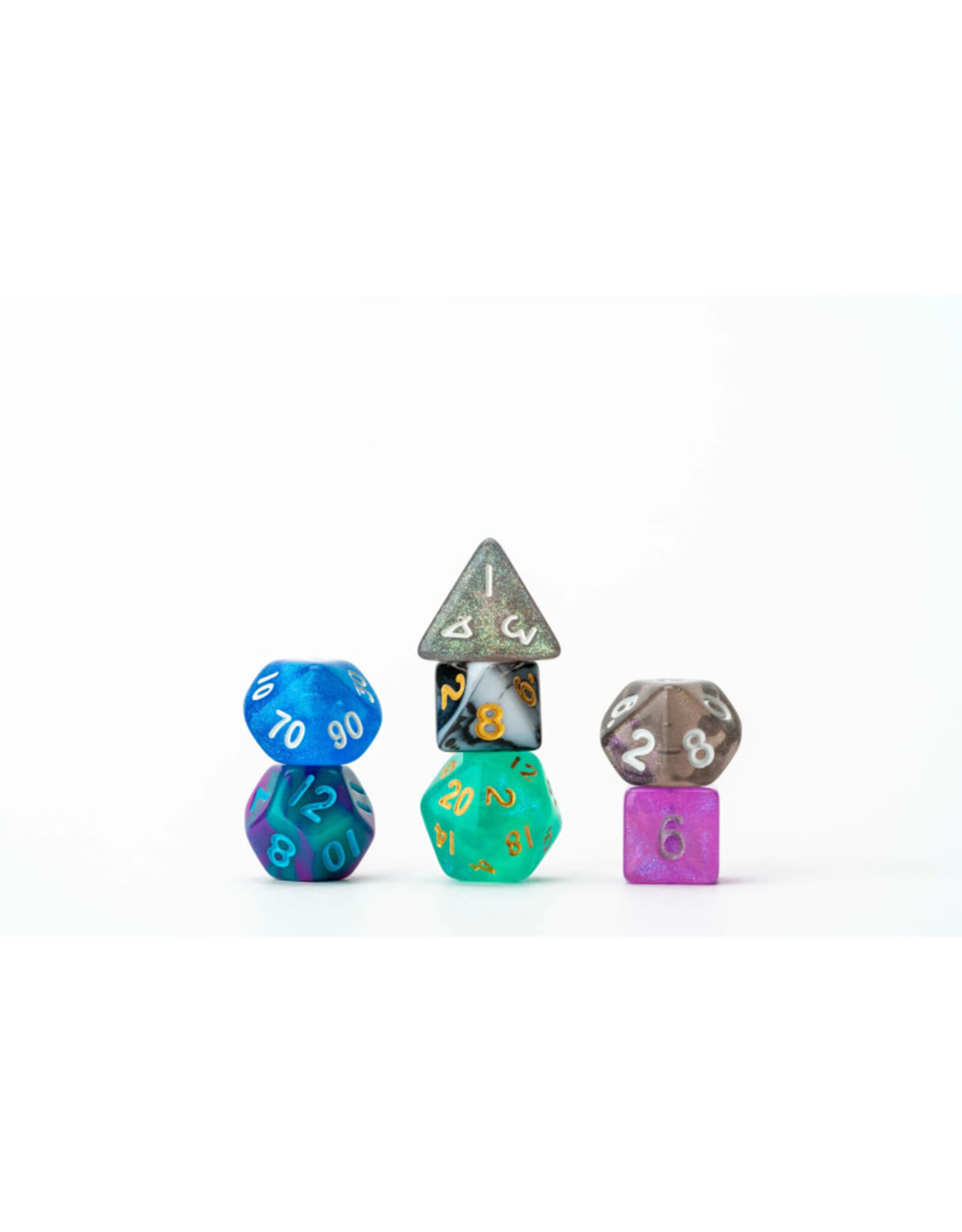 FanRoll Mystery Polyhedral Dice (14) Misfit Mini