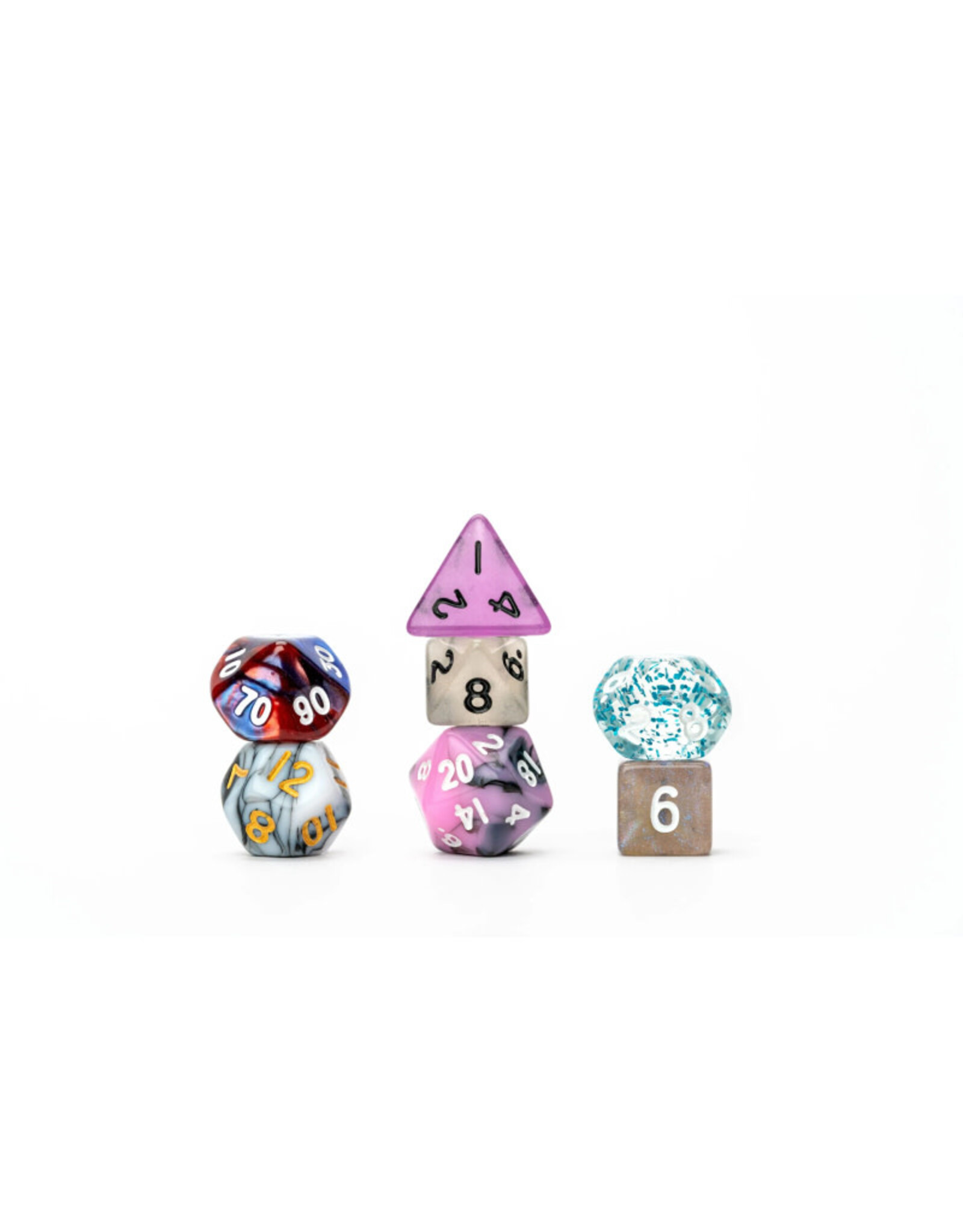 FanRoll Mystery Polyhedral Dice (14) Misfit Mini