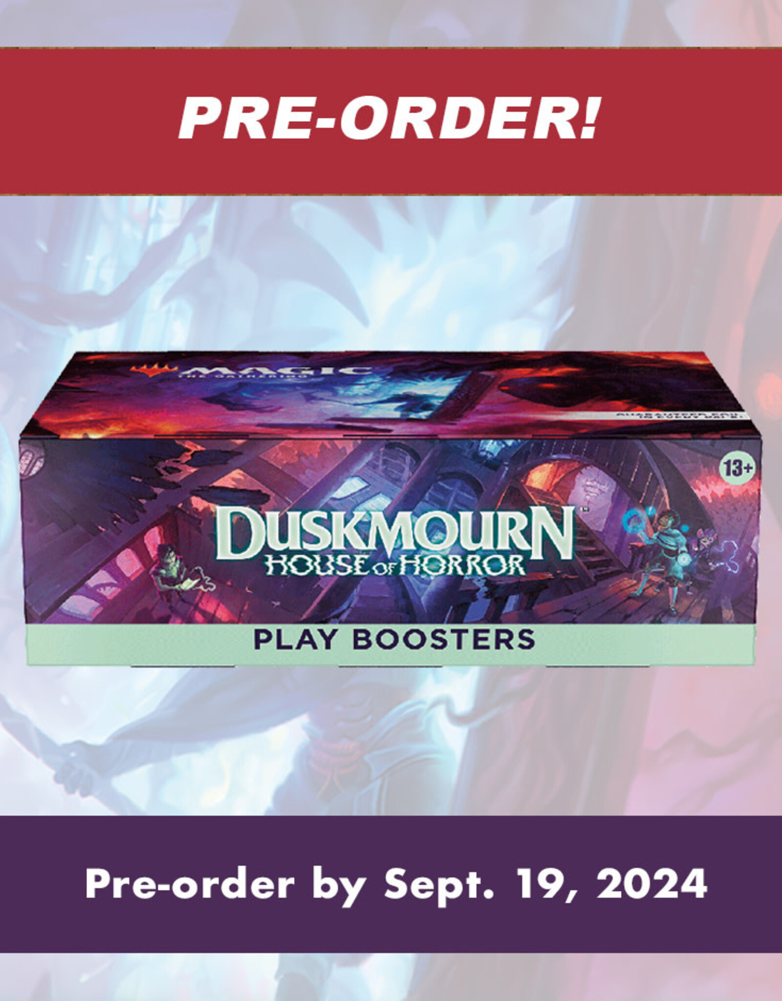 Wizards of the Coast MTG Duskmourn: House of Horror Play Booster (36 Cnt) Box (Pre-Order)