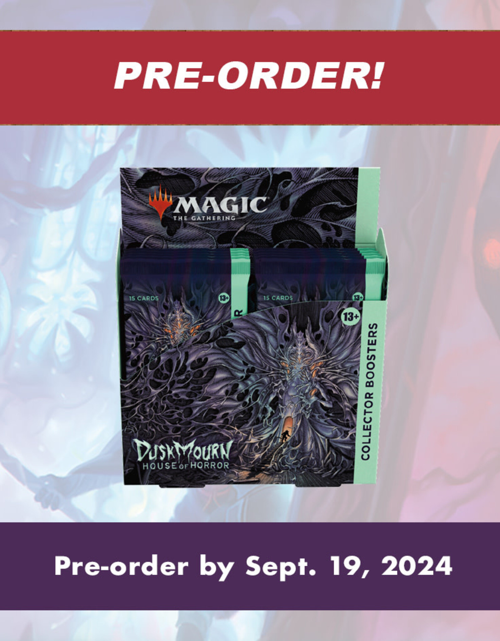 Wizards of the Coast MTG Duskmourn: House of Horror Collector Booster (12 Cnt) Display (Pre-Order)