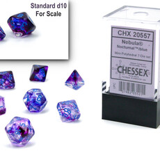 Chessex Mini RPG Dice (7) Nocturnal Blue
