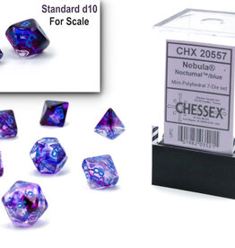 Chessex Mini RPG Dice (7) Nocturnal Blue