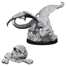 Wizkids D&D Unpainted Minis: Black Dragon Wyrmling