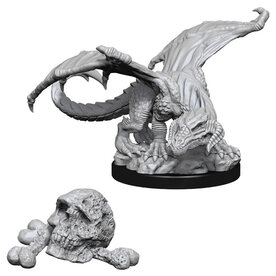 Wizkids D&D Unpainted Minis: Black Dragon Wyrmling