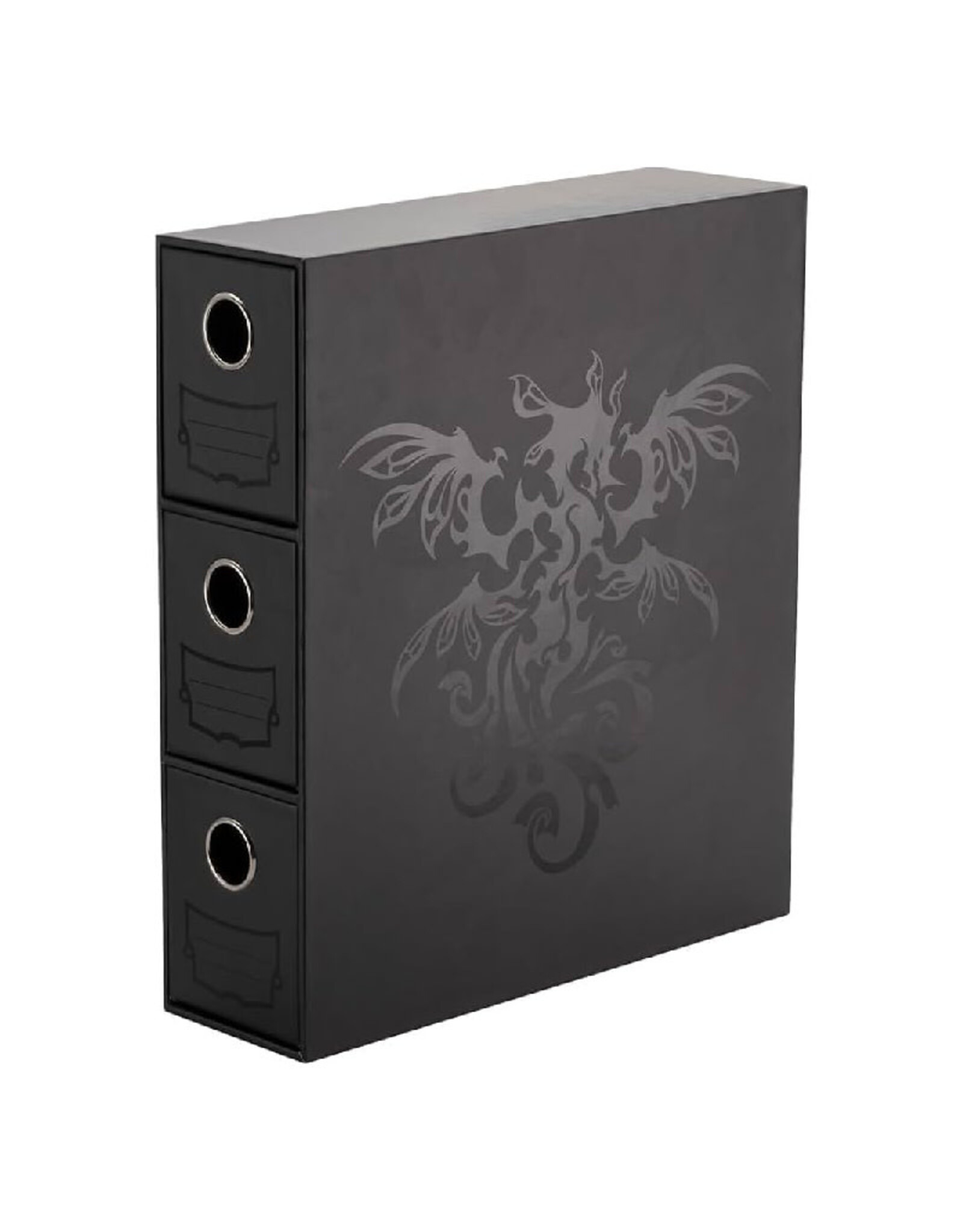 Arcane Tinmen Deck Box: Dragon Shield Fortress Card Drawers Black