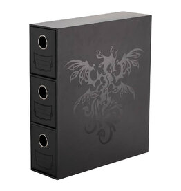 Arcane Tinmen Deck Box: Dragon Shield Fortress Card Drawers Black