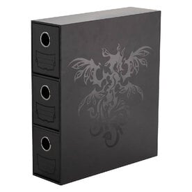 Arcane Tinmen Deck Box: Dragon Shield Fortress Card Drawers Black