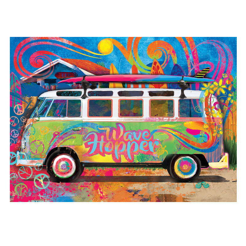 Eurographics VW Bus Wave Hopper Tin Puzzle (550 PCS)