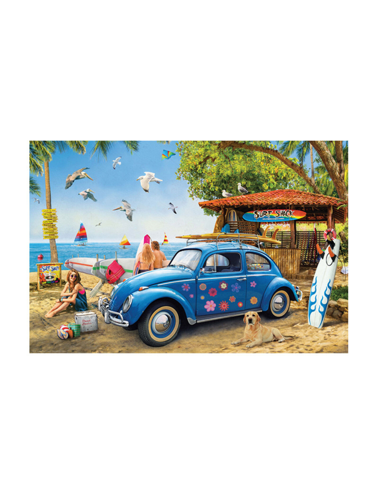 Eurographics VW Beetle Surf Shack Puzzle (1000 PCS)