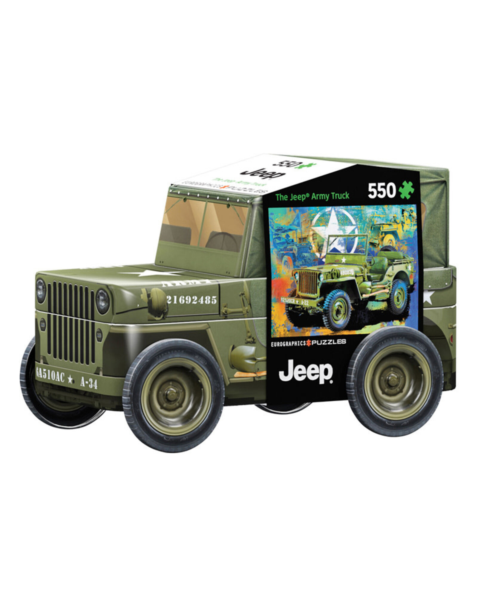 Eurographics Military Jeep Tin Puzzle (550 PCS)