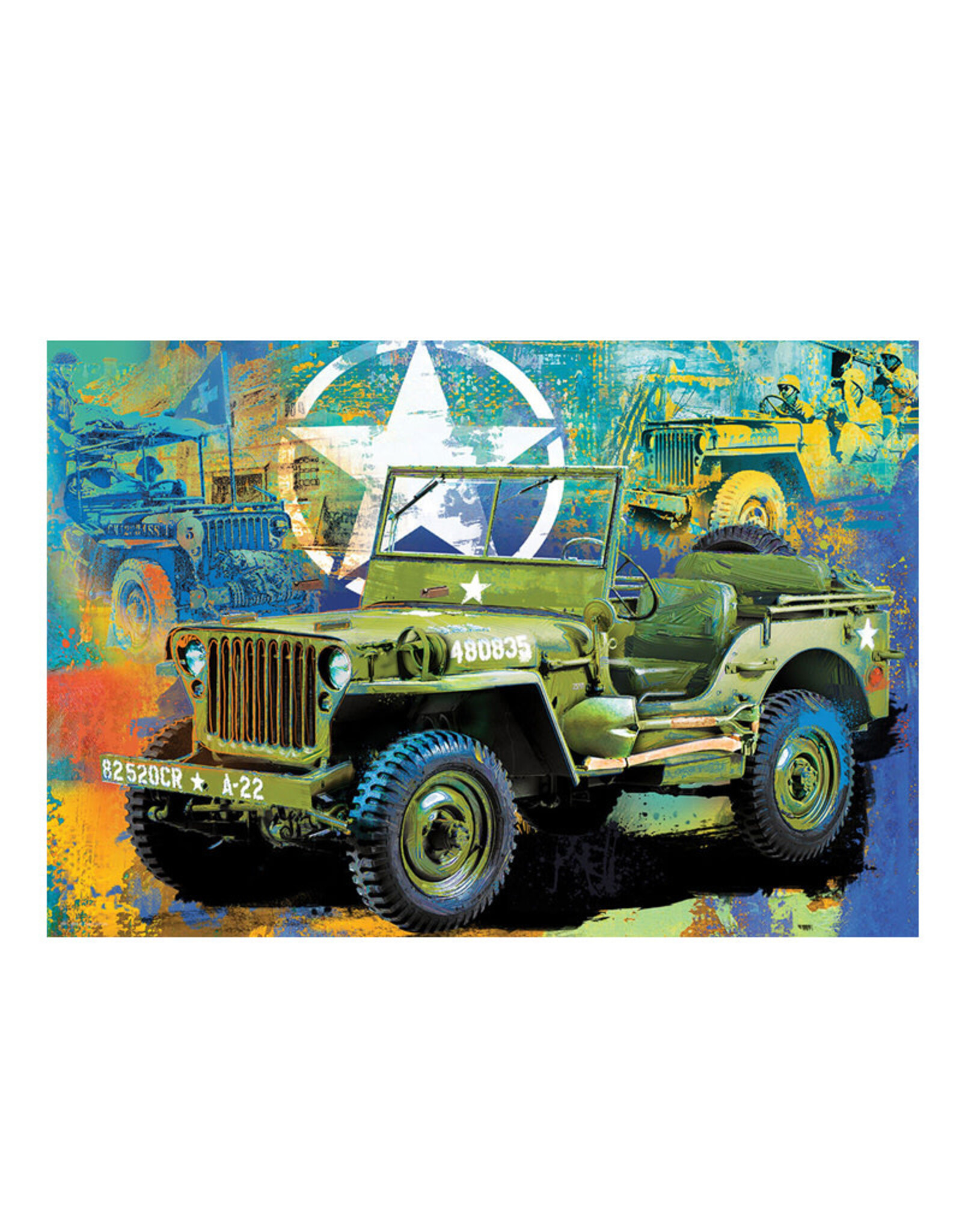 Eurographics Military Jeep Tin Puzzle (550 PCS)