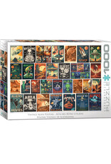 Eurographics Vintage Alien Posters Puzzle (1000 PCS)