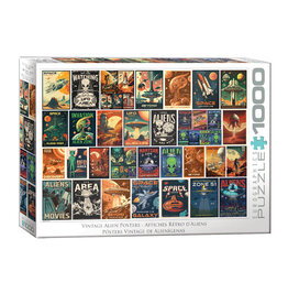 Eurographics Vintage Alien Posters Puzzle (1000 PCS)