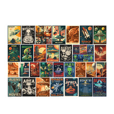 Eurographics Vintage Alien Posters Puzzle (1000 PCS)
