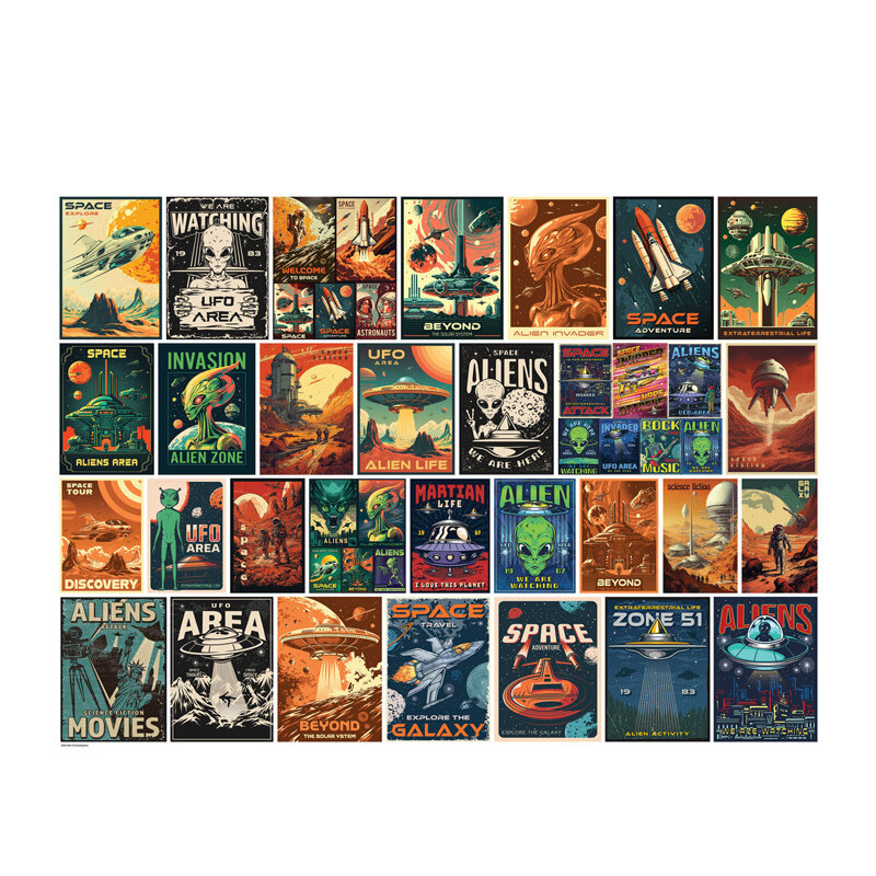 Eurographics Vintage Alien Posters Puzzle (1000 PCS)