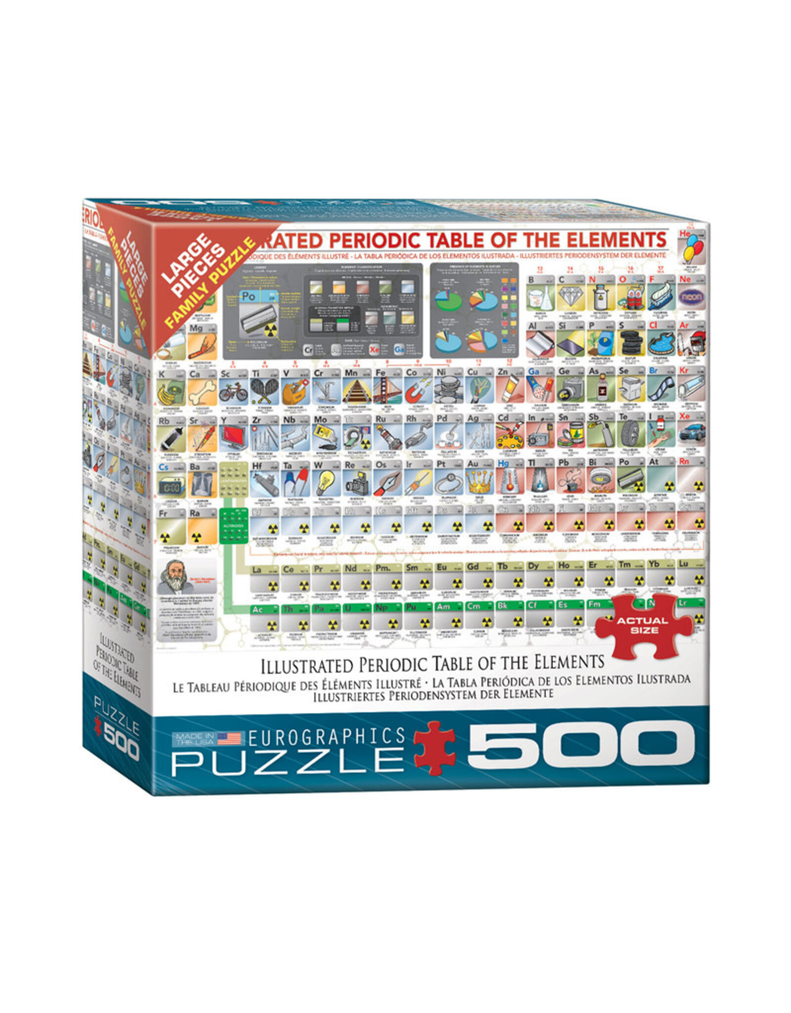 Eurographics Illust Periodic Table (500 PCS)