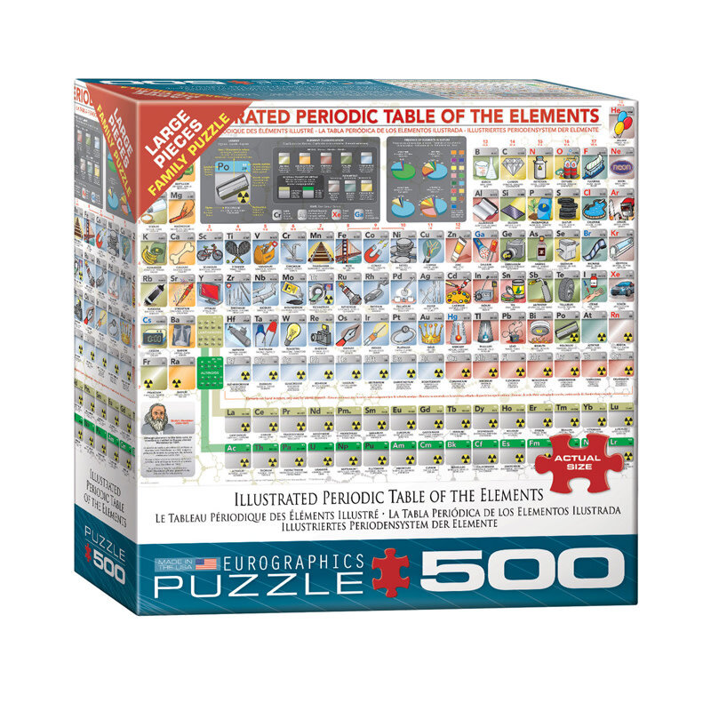 Eurographics Illust Periodic Table (500 PCS)