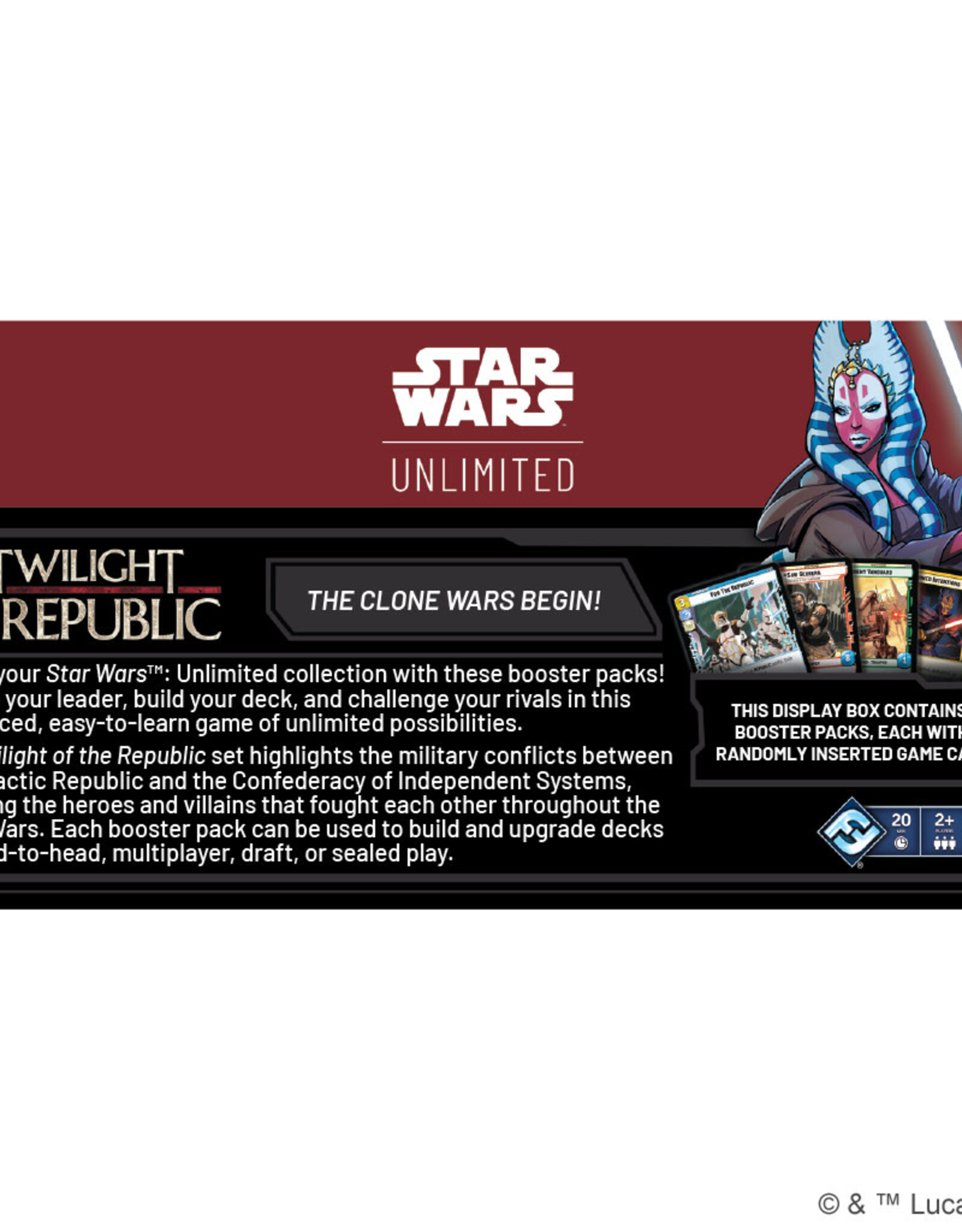 Fantasy Flight Games Star Wars Unlimited Twilight of the Republic Booster Box (24)