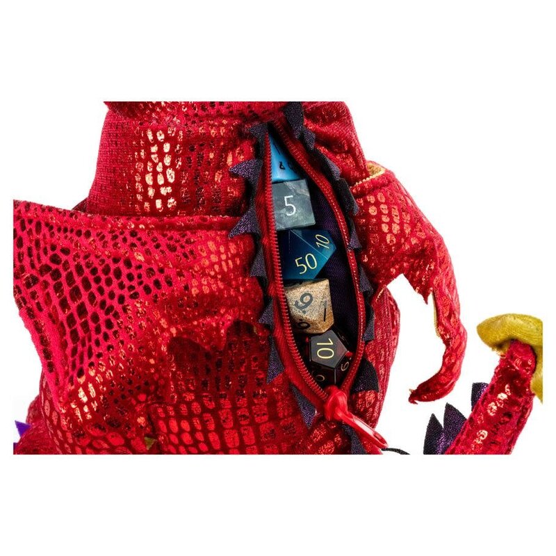 FanRoll Dice Bag: Dragon Plush Red