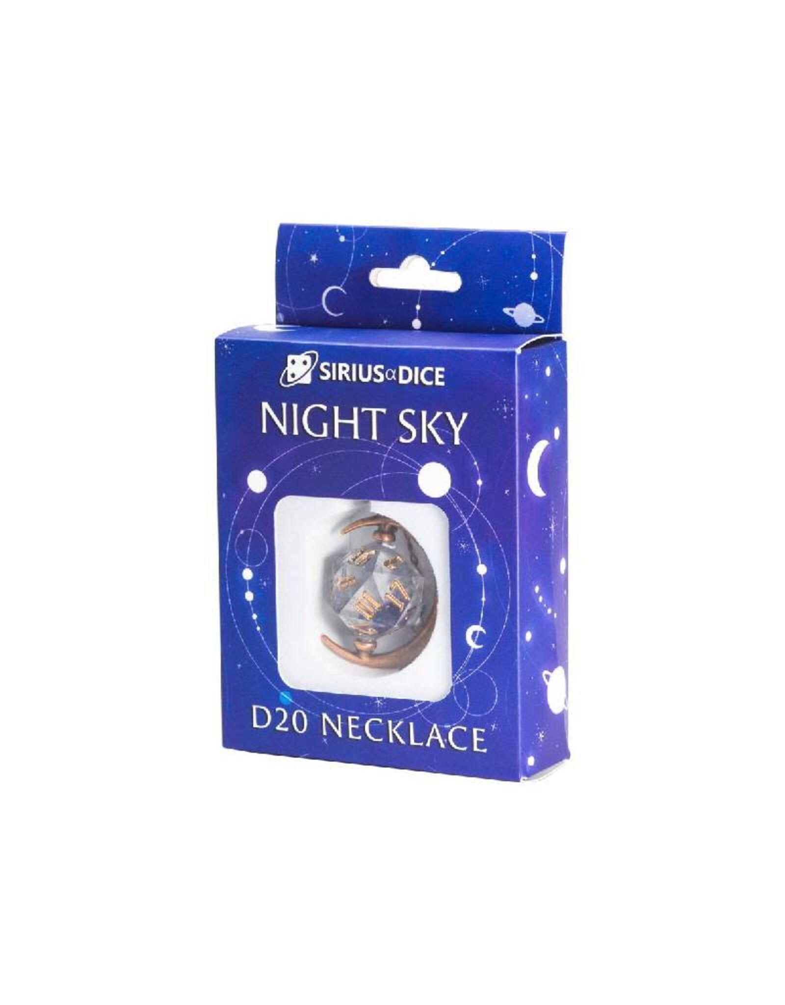 Misc D20 Necklace Night Sky
