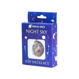 Misc D20 Necklace Night Sky