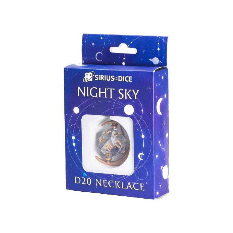 Misc D20 Necklace Night Sky