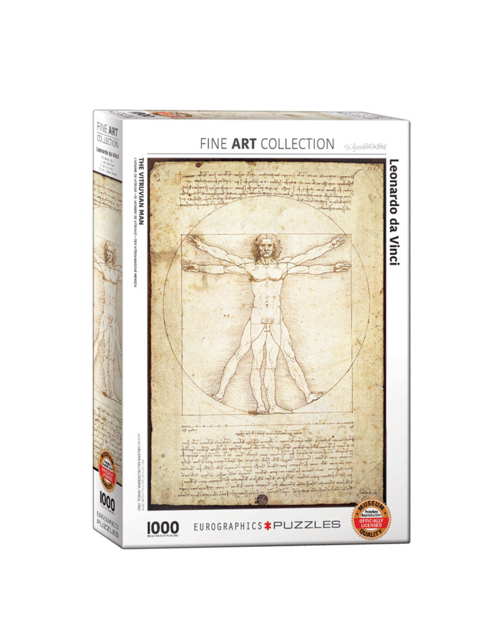 Eurographics The Vitruvian Man Puzzle -  Da Vinci (1000 PCS)