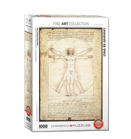 Eurographics The Vitruvian Man Puzzle -  Da Vinci (1000 PCS)