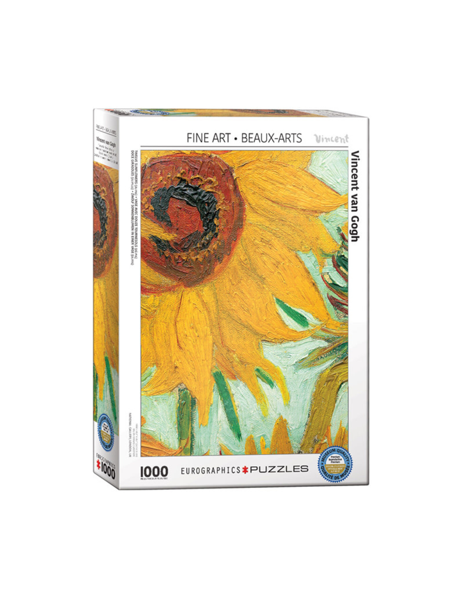 Eurographics Twelve Sunflowers  (Detail) Puzzle (1000 PCS)