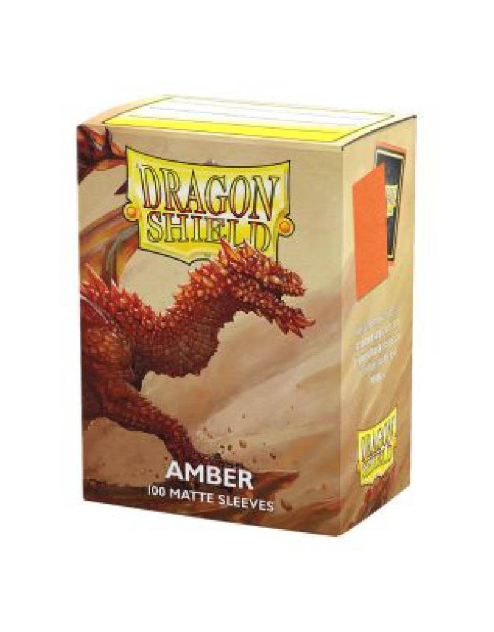 Arcane Tinmen Sleeves: Dragon Shield Matte (100) Amber